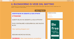 Desktop Screenshot of ilbuongiornosivededalmattino.blogspot.com