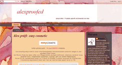 Desktop Screenshot of alexproofed.blogspot.com