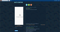 Desktop Screenshot of mathempire99.blogspot.com