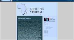 Desktop Screenshot of birthingadream.blogspot.com