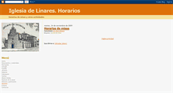 Desktop Screenshot of horariosarciprestazgodelinares.blogspot.com