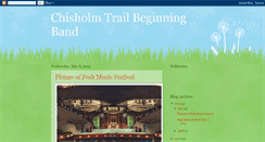 Desktop Screenshot of chisholmtrailbeginningband.blogspot.com