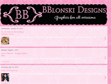 Tablet Screenshot of bblonskidesigns.blogspot.com