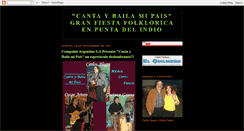 Desktop Screenshot of cantaybailamipais.blogspot.com