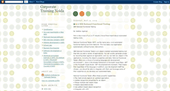 Desktop Screenshot of corporatetrainingnoida.blogspot.com