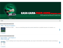 Tablet Screenshot of cashearn-from-home.blogspot.com