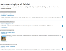 Tablet Screenshot of ecologique-maison.blogspot.com