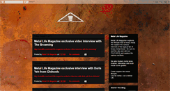 Desktop Screenshot of metallifemagazine.blogspot.com