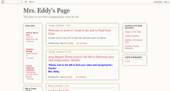 Desktop Screenshot of mrseddyenglish.blogspot.com