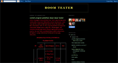 Desktop Screenshot of boomteater.blogspot.com