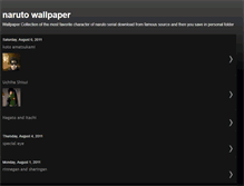 Tablet Screenshot of naruto-on-wallpaper.blogspot.com