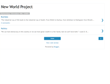 Tablet Screenshot of newworldproject.blogspot.com