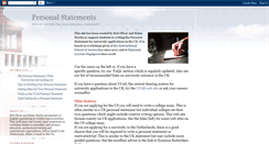 Desktop Screenshot of personalstatement.blogspot.com