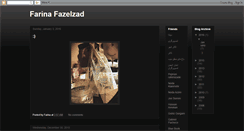 Desktop Screenshot of farinafazelzad.blogspot.com