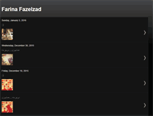 Tablet Screenshot of farinafazelzad.blogspot.com