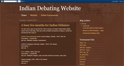 Desktop Screenshot of indiandebatingnews.blogspot.com