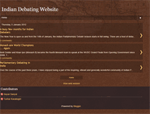 Tablet Screenshot of indiandebatingnews.blogspot.com