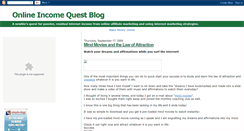 Desktop Screenshot of onlineincomequest.blogspot.com