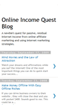 Mobile Screenshot of onlineincomequest.blogspot.com