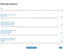 Tablet Screenshot of betting-glossary.blogspot.com