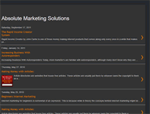 Tablet Screenshot of absolutemarketingsolutions.blogspot.com