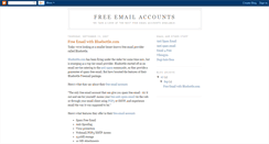 Desktop Screenshot of free-email-account.blogspot.com