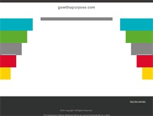 Tablet Screenshot of gowithapurpose.blogspot.com