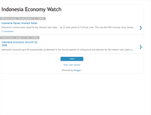 Tablet Screenshot of indonesiaeconomywatch.blogspot.com