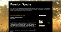 Desktop Screenshot of freedombaskinspeak.blogspot.com