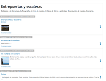 Tablet Screenshot of entrepuertasyescaleras.blogspot.com