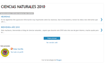 Tablet Screenshot of cienciasnaturaales.blogspot.com