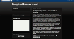 Desktop Screenshot of boracayisland101.blogspot.com