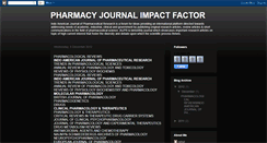 Desktop Screenshot of pharmacyjornalimpact.blogspot.com