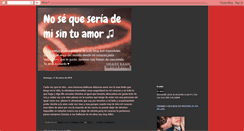 Desktop Screenshot of nosequeseriademisintuamor.blogspot.com