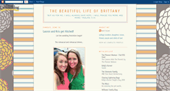 Desktop Screenshot of beautifullifeofbritt.blogspot.com