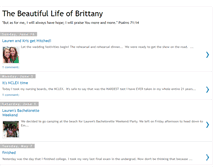 Tablet Screenshot of beautifullifeofbritt.blogspot.com