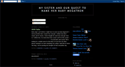 Desktop Screenshot of mysisterandlittlemegatron.blogspot.com