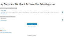 Tablet Screenshot of mysisterandlittlemegatron.blogspot.com