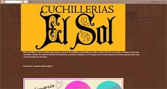 Desktop Screenshot of cuchilleriaselsol.blogspot.com