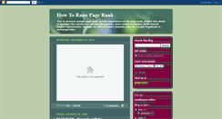 Desktop Screenshot of neo-howtoraisepagerank.blogspot.com
