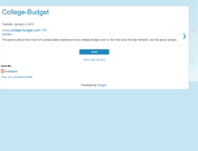 Tablet Screenshot of collegebudgettips.blogspot.com