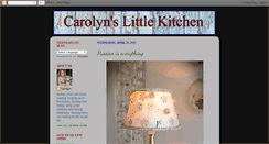 Desktop Screenshot of carolynslittlekitchen.blogspot.com
