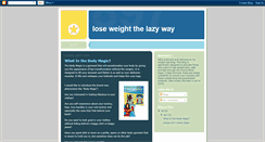 Desktop Screenshot of loseweightthelazyway.blogspot.com