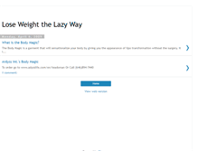 Tablet Screenshot of loseweightthelazyway.blogspot.com