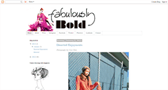 Desktop Screenshot of fabulouslybold.blogspot.com