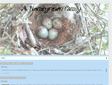 Tablet Screenshot of ahomegrownfamily.blogspot.com