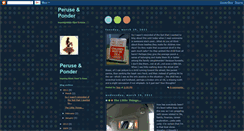 Desktop Screenshot of peruseandponder.blogspot.com