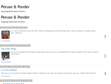 Tablet Screenshot of peruseandponder.blogspot.com