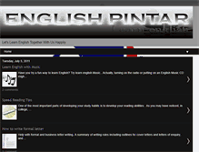 Tablet Screenshot of englishpintar2011.blogspot.com