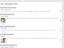 Tablet Screenshot of herpricelesslife.blogspot.com